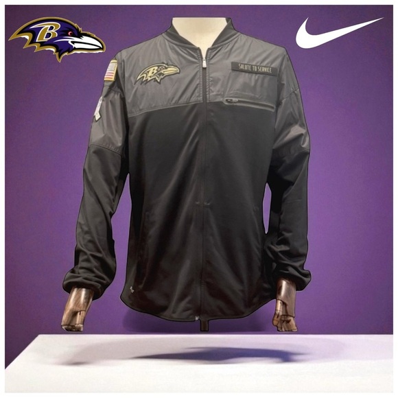 Nike Dri-Fit Men’s Baltimore Ravens ‘Salute to Service’ Jacket. Medium - Picture 1 of 10